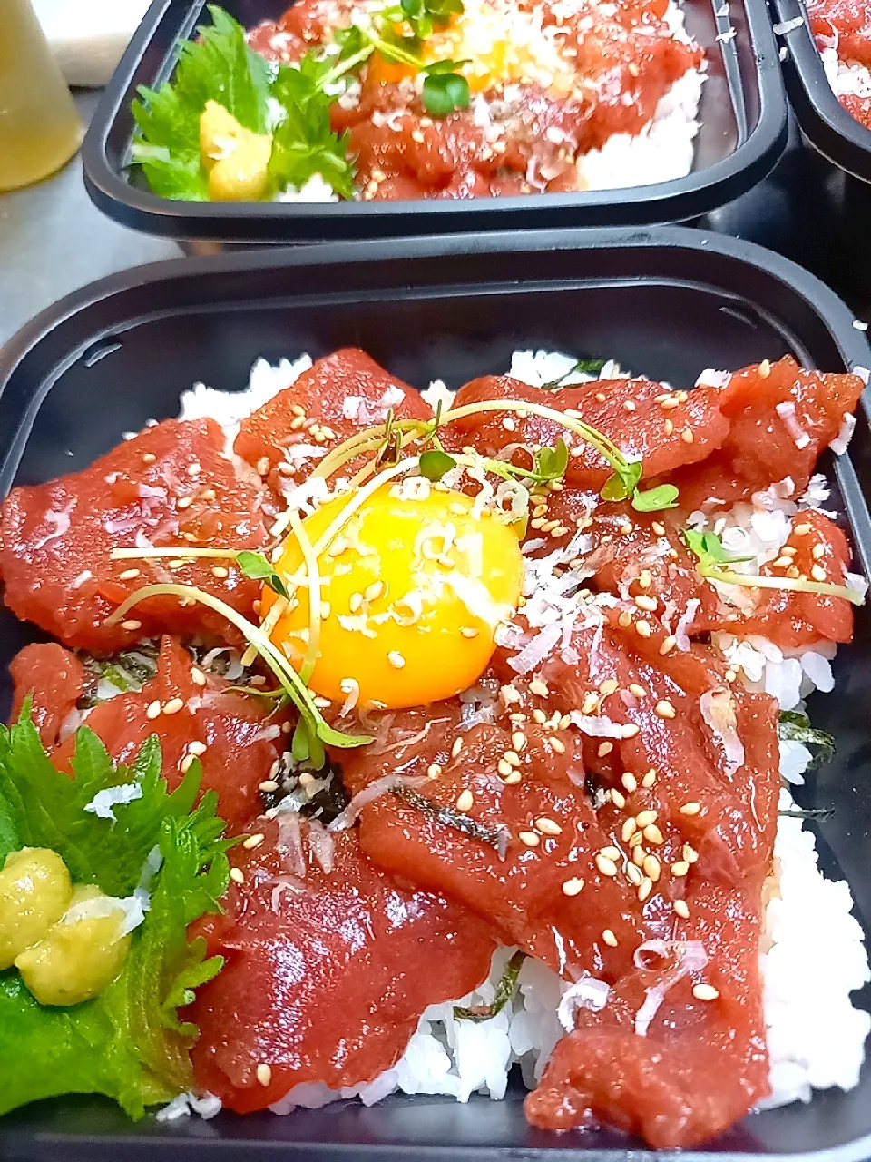 Snapdishの料理写真:マグロ中落ち丼|yumiさん