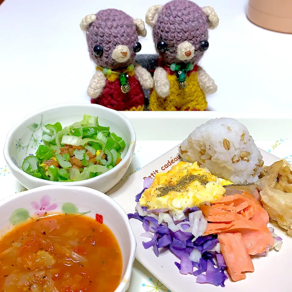 Snapdishの料理写真:晩ご飯(๑･̑◡･̑๑)|chagashiさん