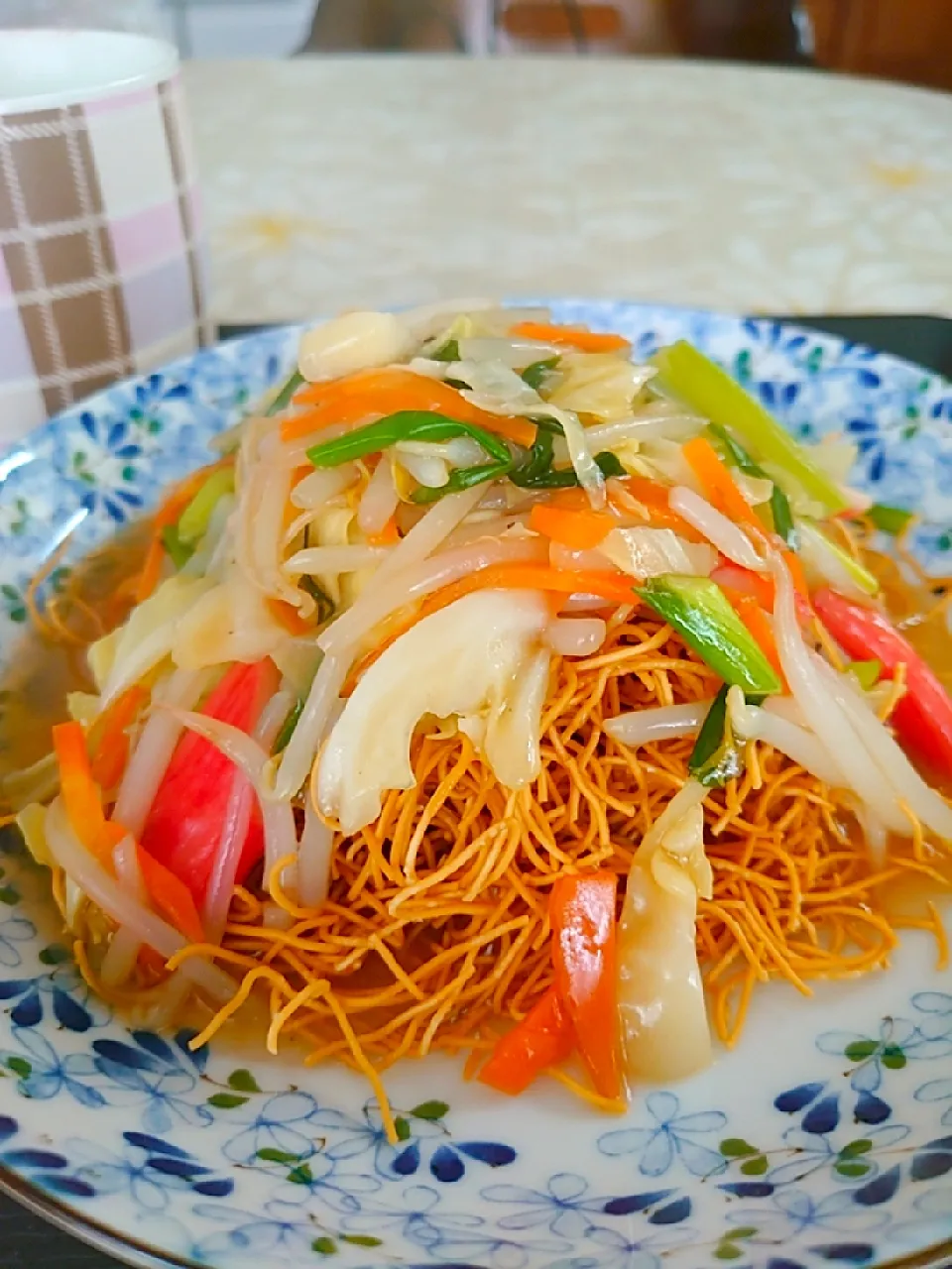 皿うどん
かた焼きそばとは違うのかな？|🍒ふみりん🍒さん