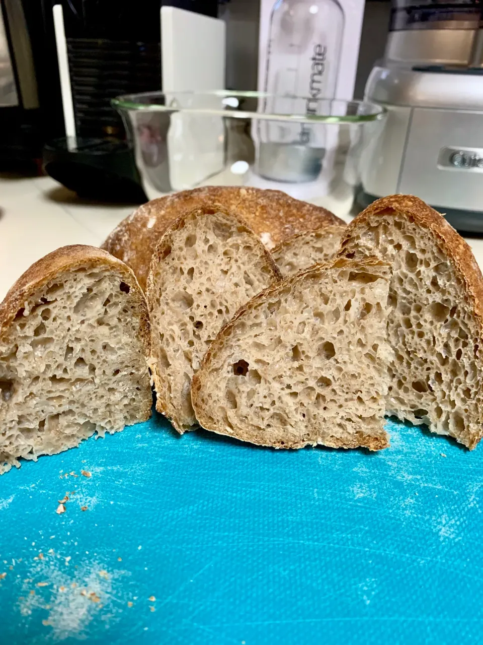 Snapdishの料理写真:Whole Wheat Sourdough Rustic Bread(pic 2)|gonbenさん