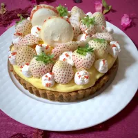 🌸受験生の皆さん明日も頑張ろう🌸　　　　　　　　　　　　　　　　　🍓苺のタルト🍓