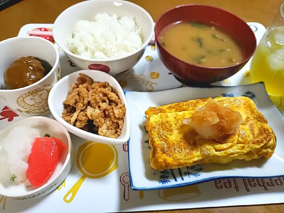 Snapdishの料理写真:今夜はだし巻きたまごが、メインです💕|aiさん