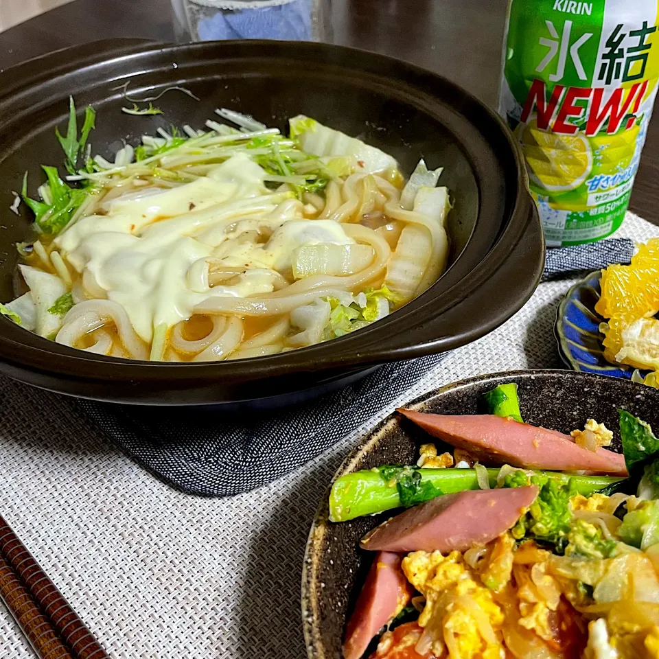 1/16晩ご飯：煮込みうどん|ななみんさん