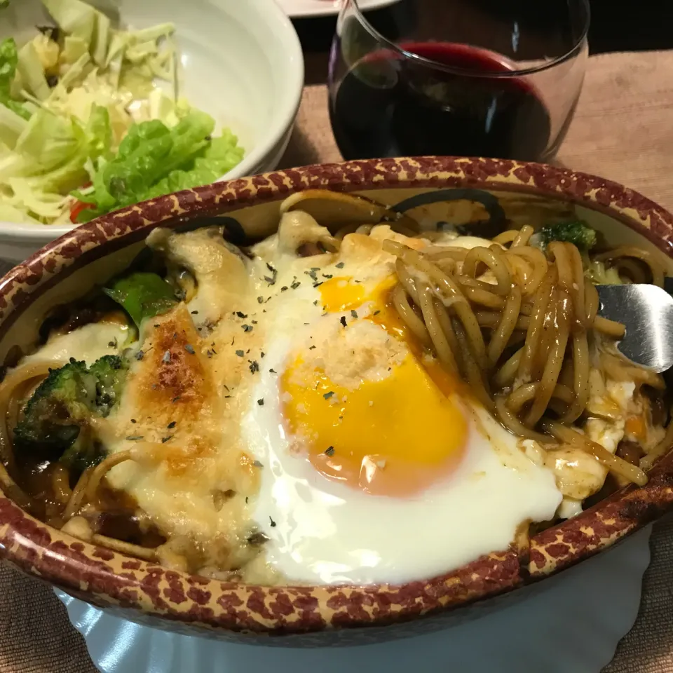 カリースパゲティグラタン🍛🍝|純さん