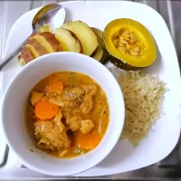 Snapdishの料理写真:Sweet potato and turkey stew|ESIBAYENI AFRICAN CUISINEさん