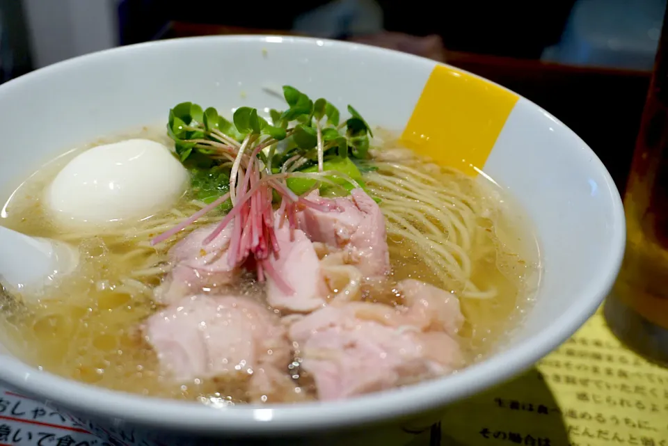 Snapdishの料理写真:塩生姜らー麺 味玉のせ|Shiny1022さん