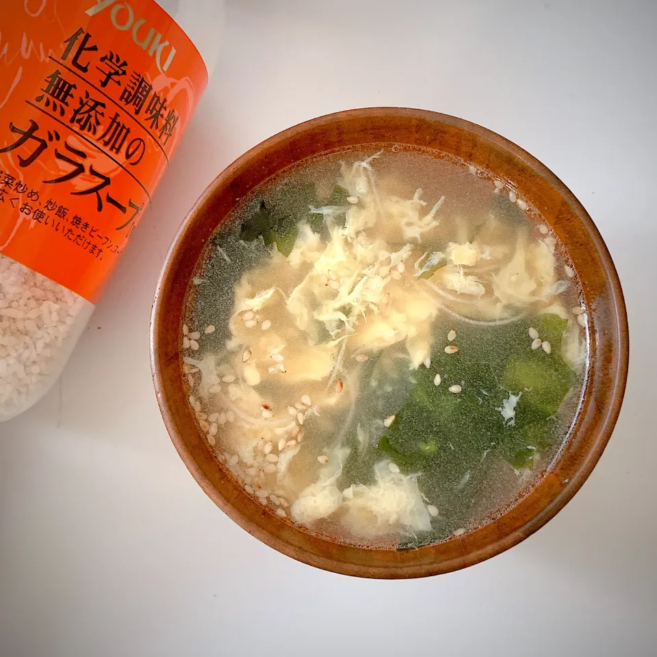 Snapdishの料理写真:わかめと春雨のかきたま中華スープ|りさん