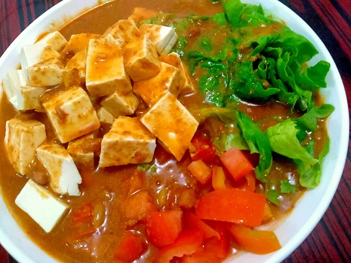 Pecal : Tofu, Lettuce & Tomato with Peanut  Sauce|Harlina  (Malaysia)さん