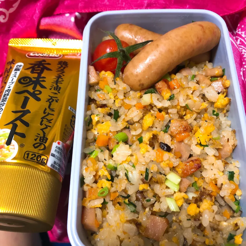 香味ペーストで焼飯(๑◕ㅂ▰)ﾉﾞお弁当|るりさん