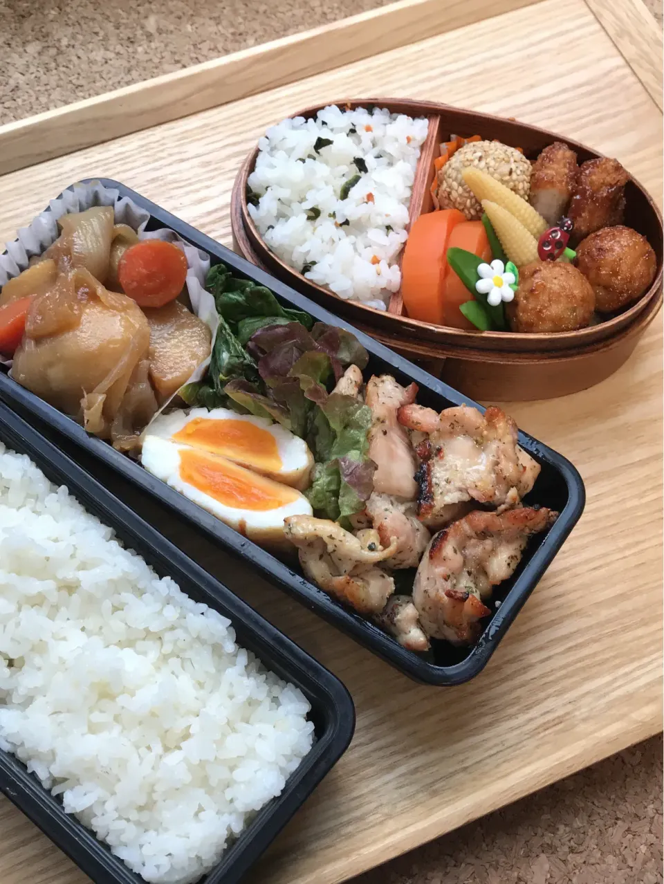 鶏肉のバジルソース焼き弁当|二キィさん