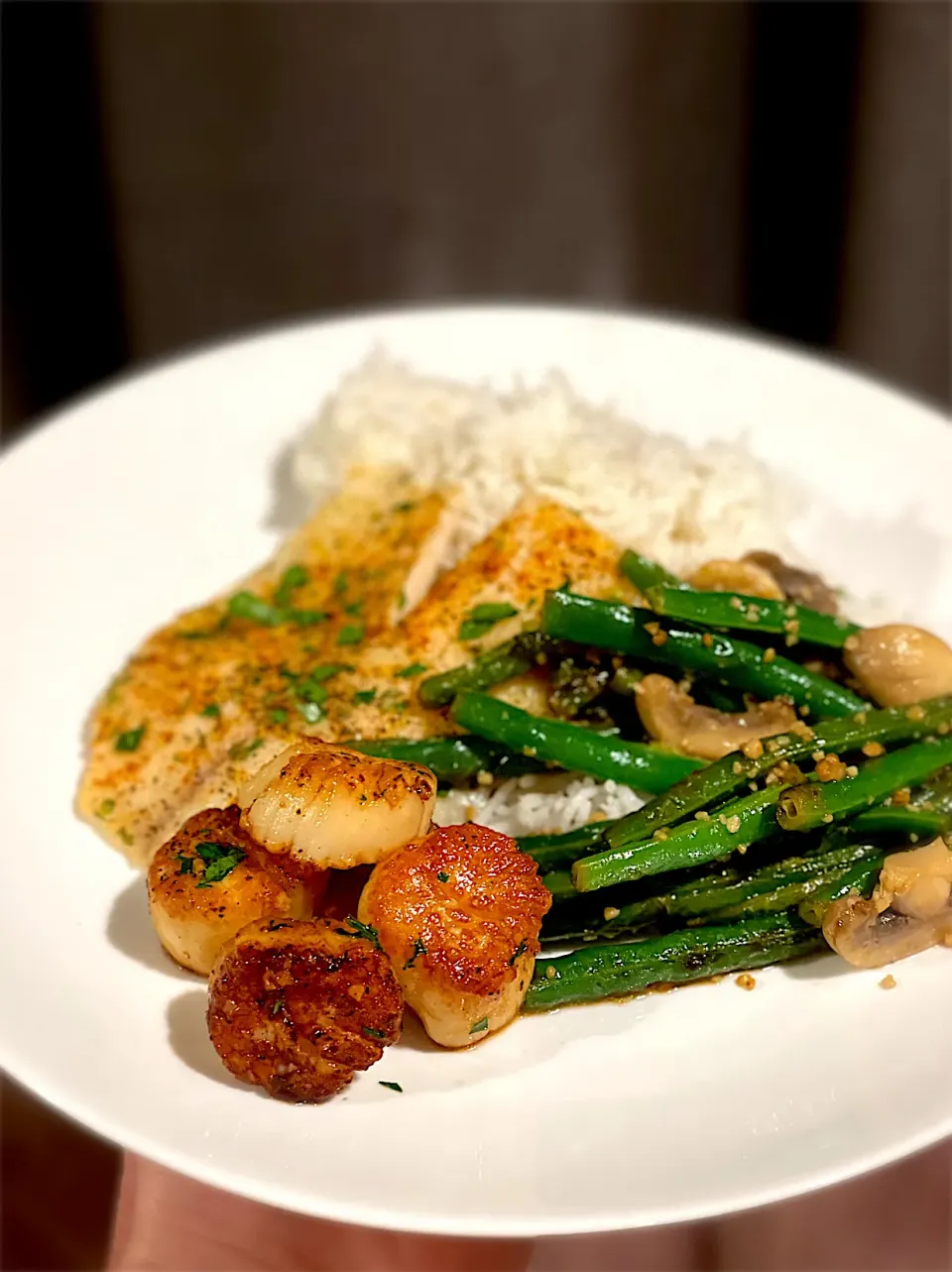 Tilapia and scallops|jeffさん