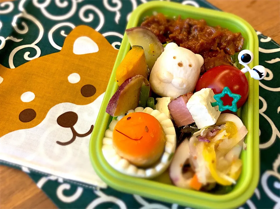 今日の私弁当🍙ハッシュドビーフ入り🐮|いづみさん