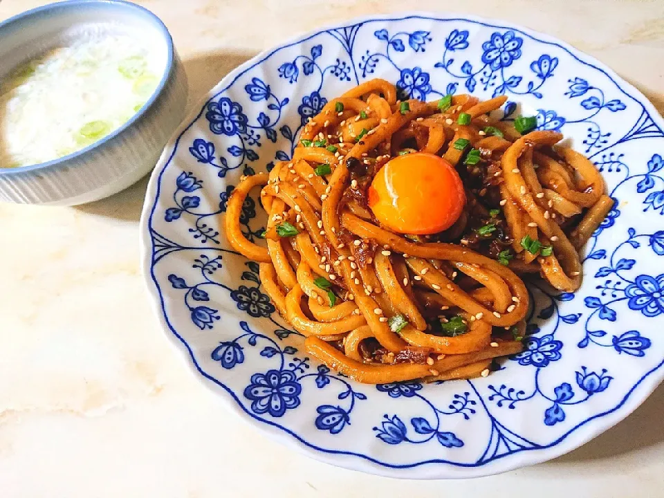 Snapdishの料理写真:口水鶏風うどん|りょうさん