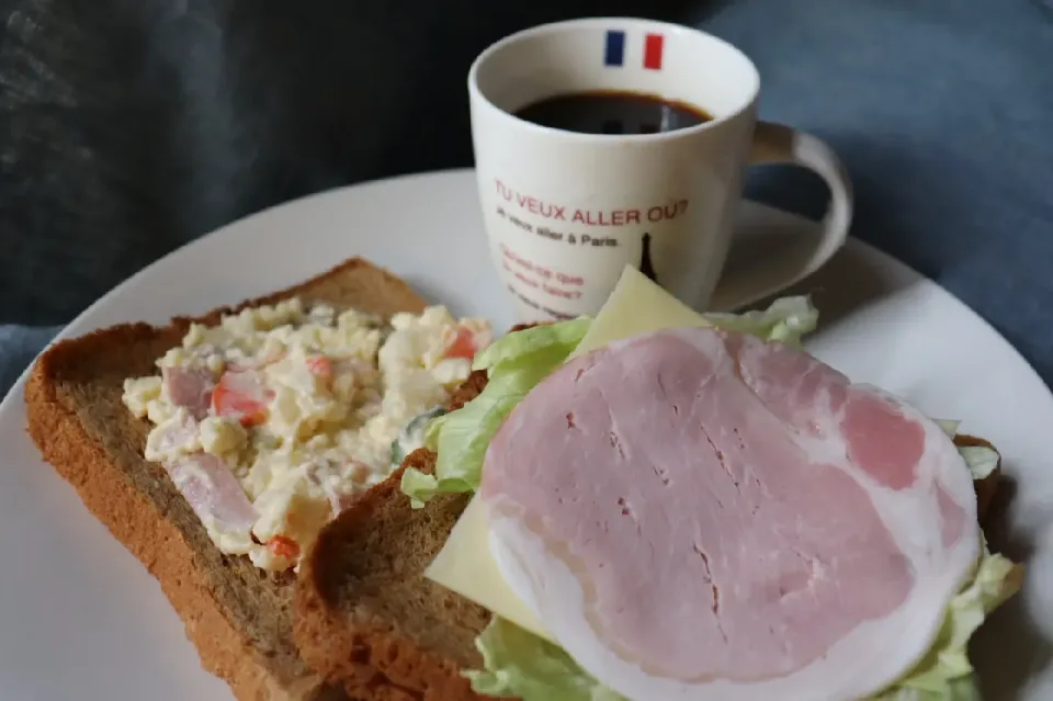 Snapdishの料理写真:昼食はサンドイッチ。|Katsuraさん