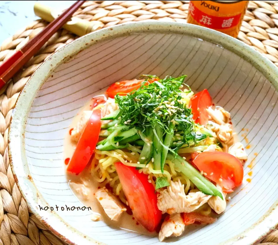 芝麻醤で濃厚ごまのさっぱりまぜ麺|kaotohananさん