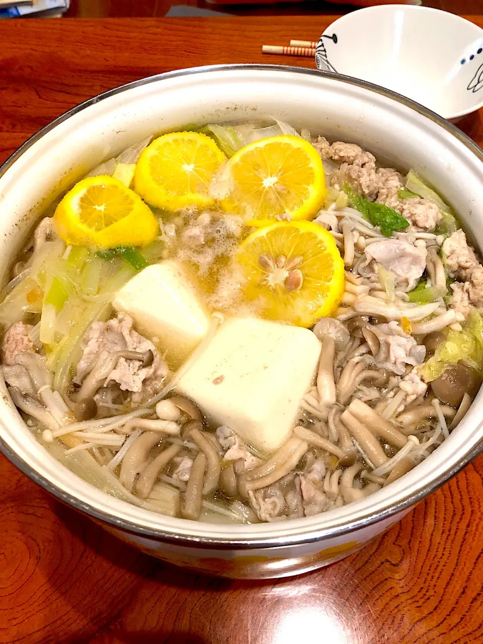 ねぎ塩レモン鍋🍲😋|すかラインさん