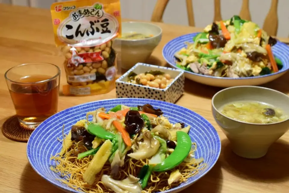 パリパリ麺の野菜あんかけ|うにんぱすさん