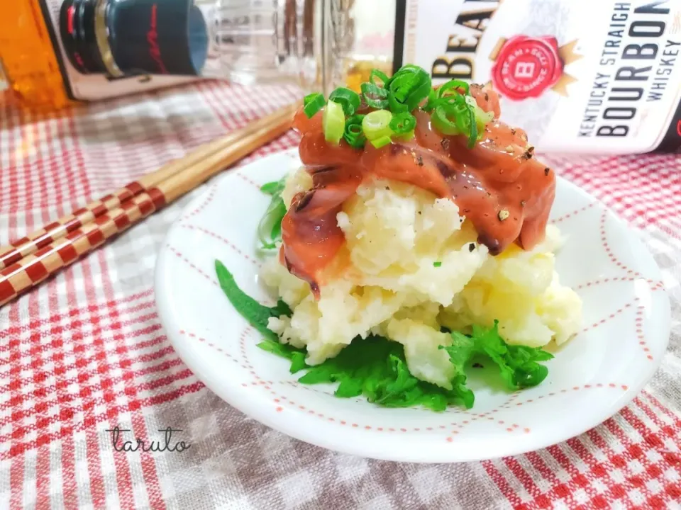 ひろりんさんの料理 イカの塩辛ポテサラ🥔🦑💕
今日のお酒のお供😍🍻🥃|taruto⭐️さん