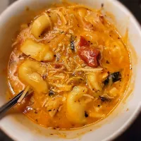 Creamy Tomato, Tortellini,Spinach and Chicken Soup|SnoosieandSnooさん