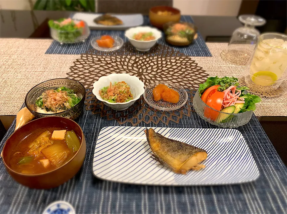 野菜多めの夕飯😌|ゆかさん