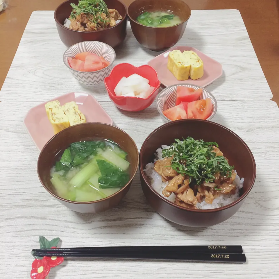 Snapdishの料理写真:豚てり丼🍚|waiwaiさん