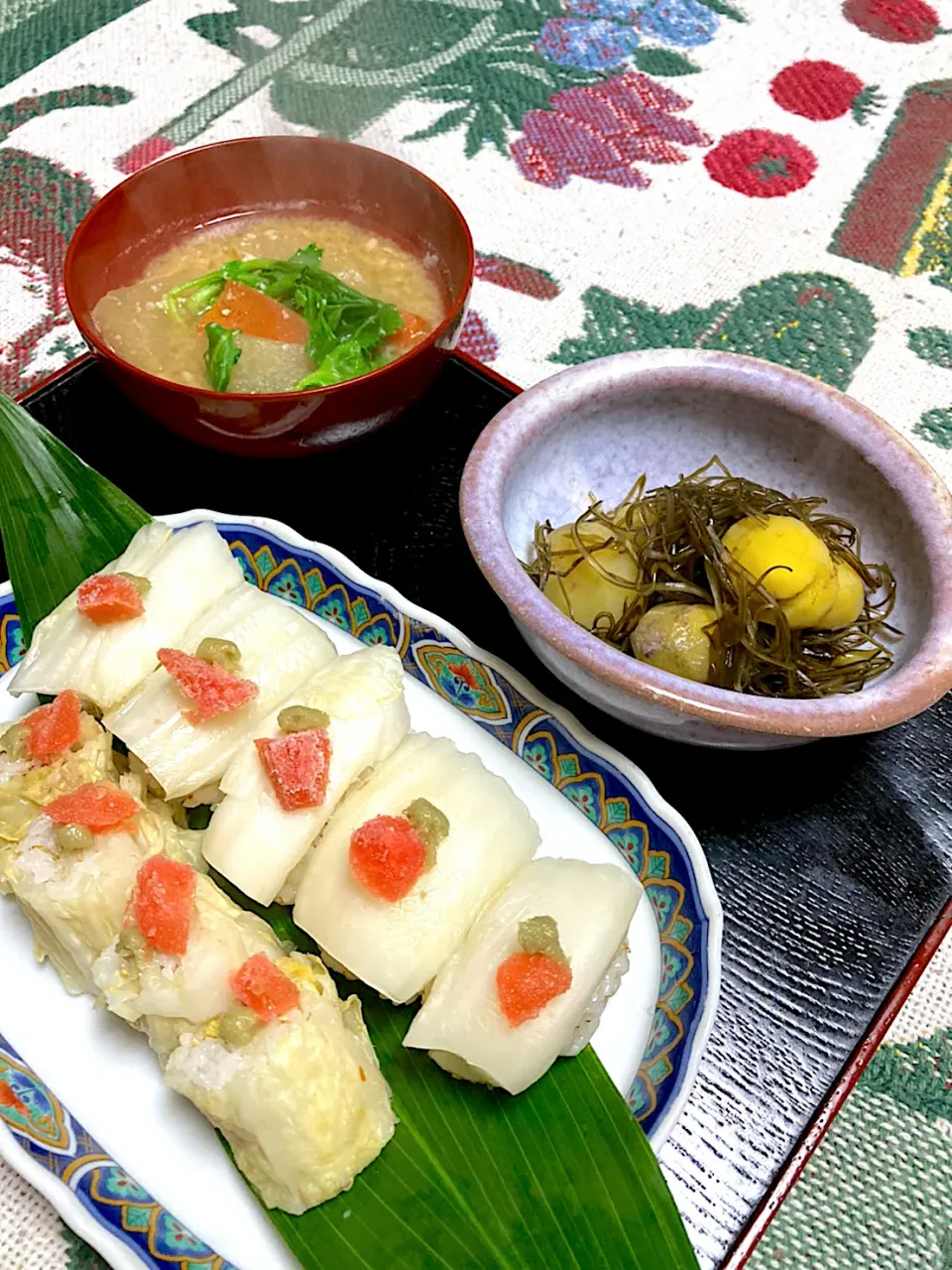 grandmaの晩ごはん☆白菜漬物の握り寿司|kaoriさん