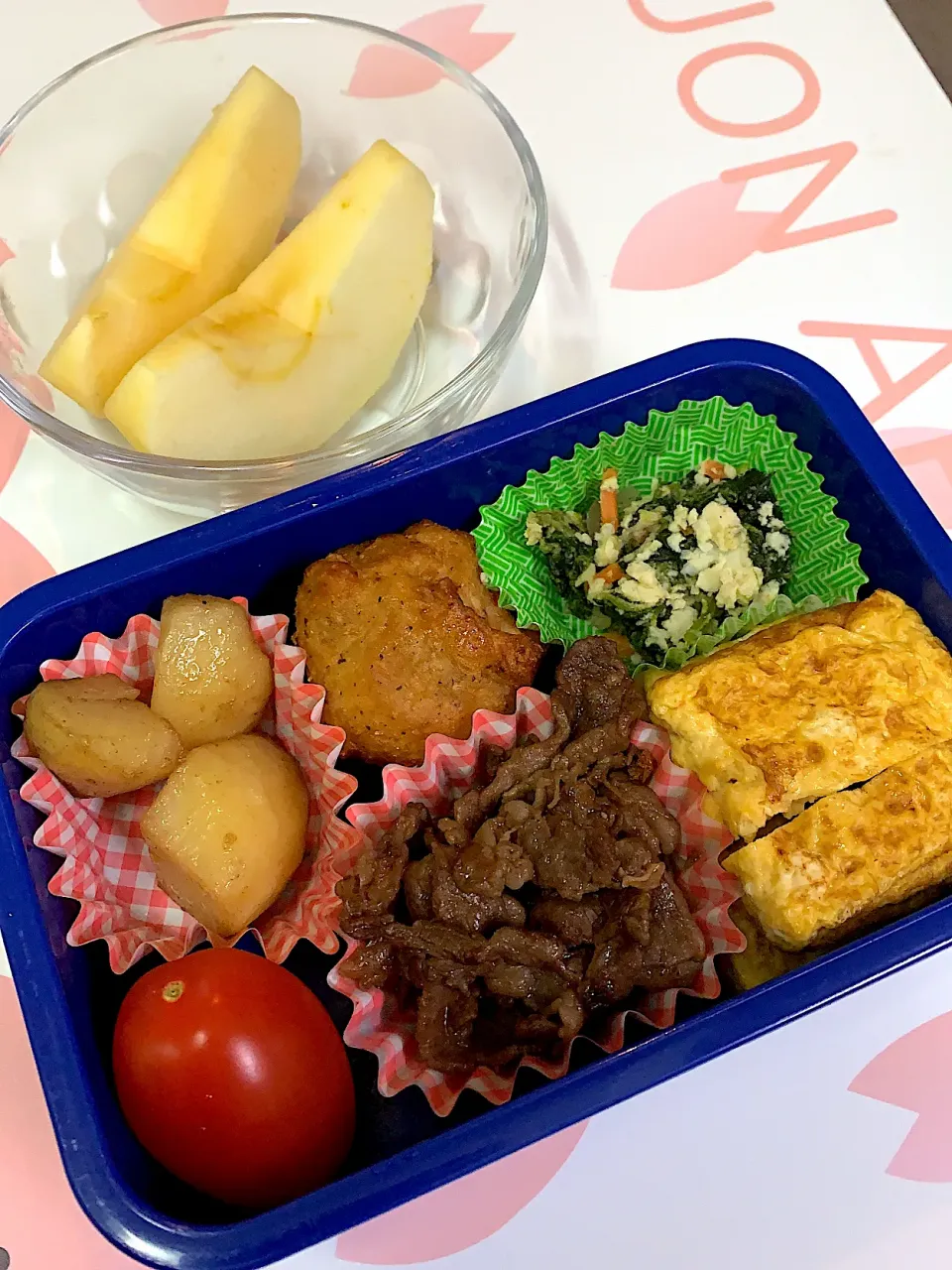 Snapdishの料理写真:今日の息子の家弁当🍱おかずのみ|クローバー🍀さん