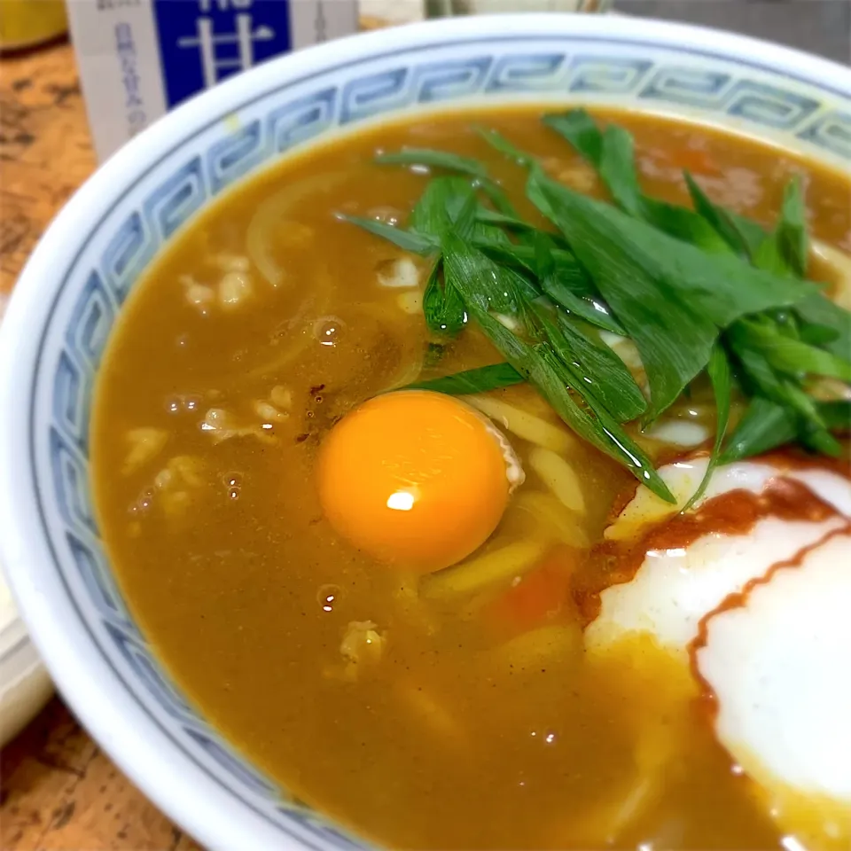 糀甘酒入りカレーうどん。|にょんにいさん