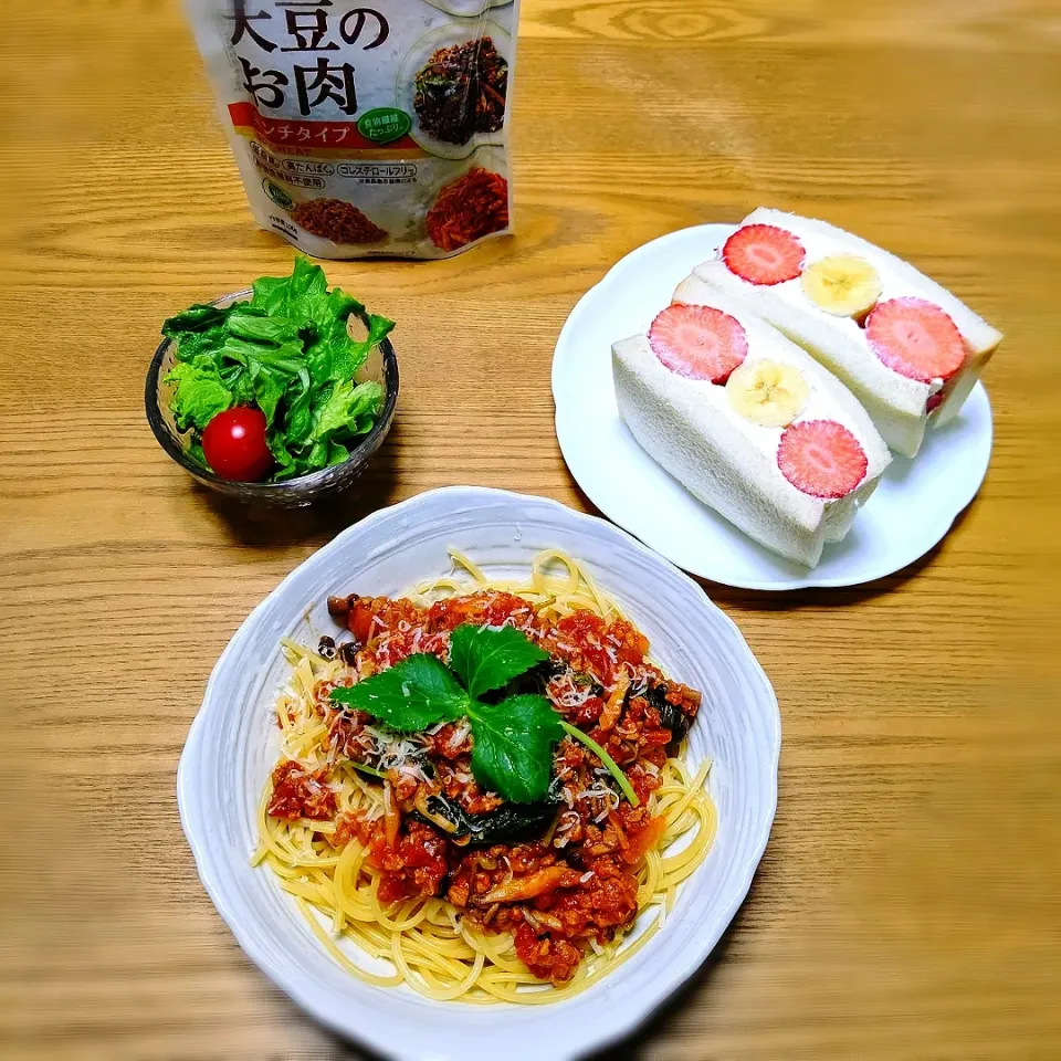 『大豆のお肉ミートソースパスタ 甘酒コラボ』|seri-chanさん