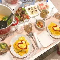 Snapdishの料理写真:誕生日のおもてなし☺︎|やすだみさん