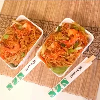 prawn noodles sautée|Sari Cuisine Indonésieさん