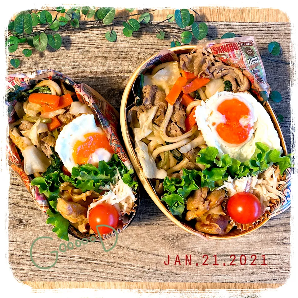 1/21 ☺︎☺︎ 焼きうどん弁当✩.*˚|jon2さん