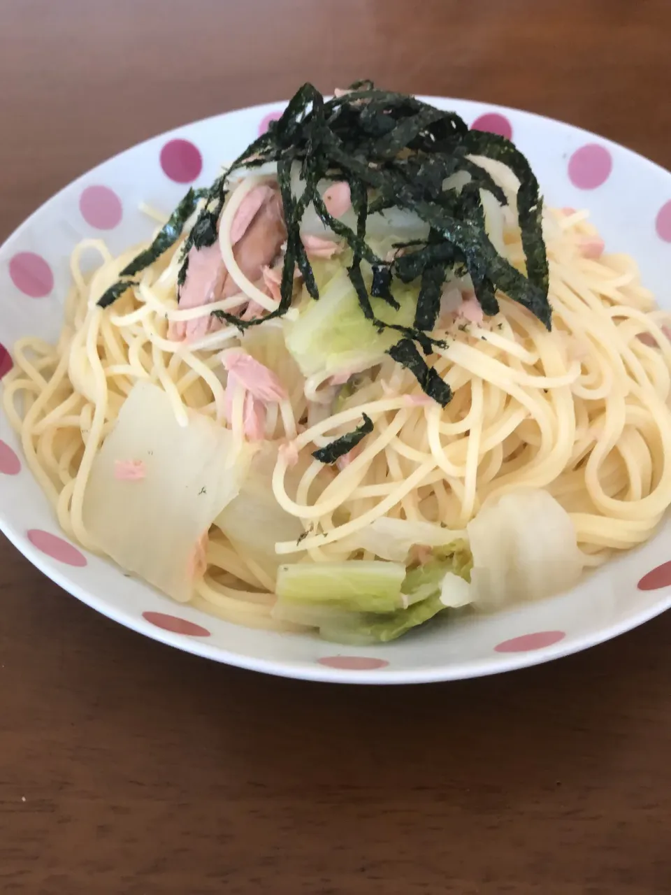 白菜とツナのコンソメ塩味スパゲティ|masaさん