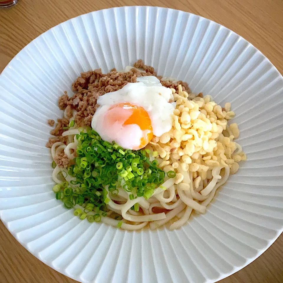 釜玉風うどん|ツインうさぎさん