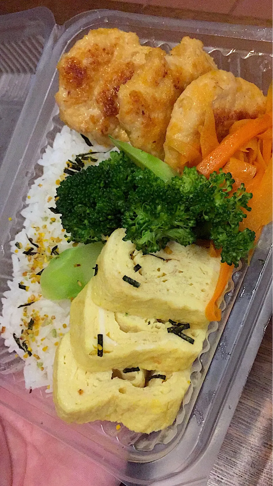 Tamagoyaki with homemade chicken patties bento|TiffanyTeoさん