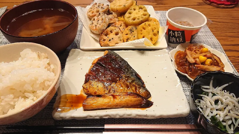 🐟️ハマチの照り焼き定食|くみけるさん