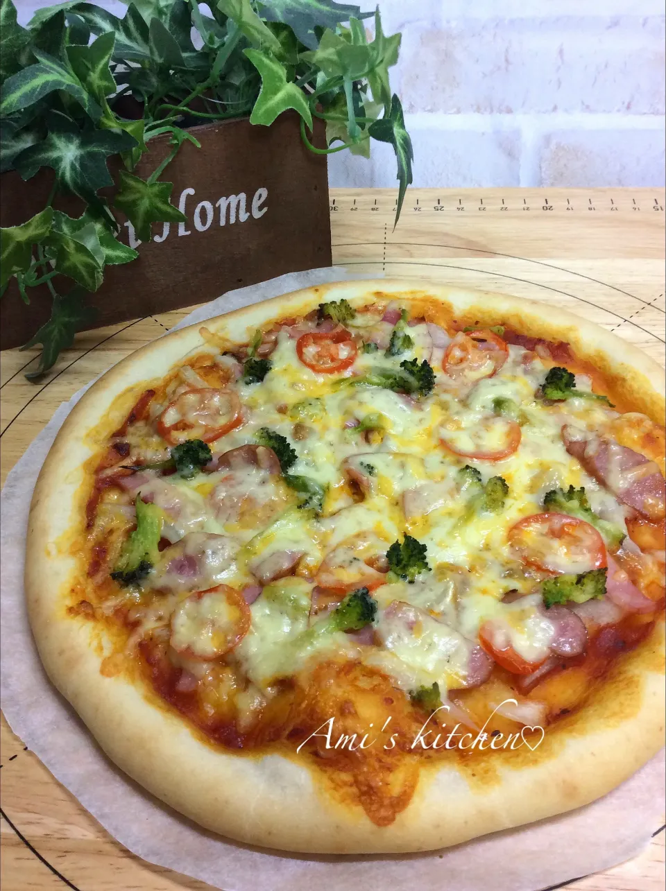 残り物でPIZZA😋🍕Part１|あみさん