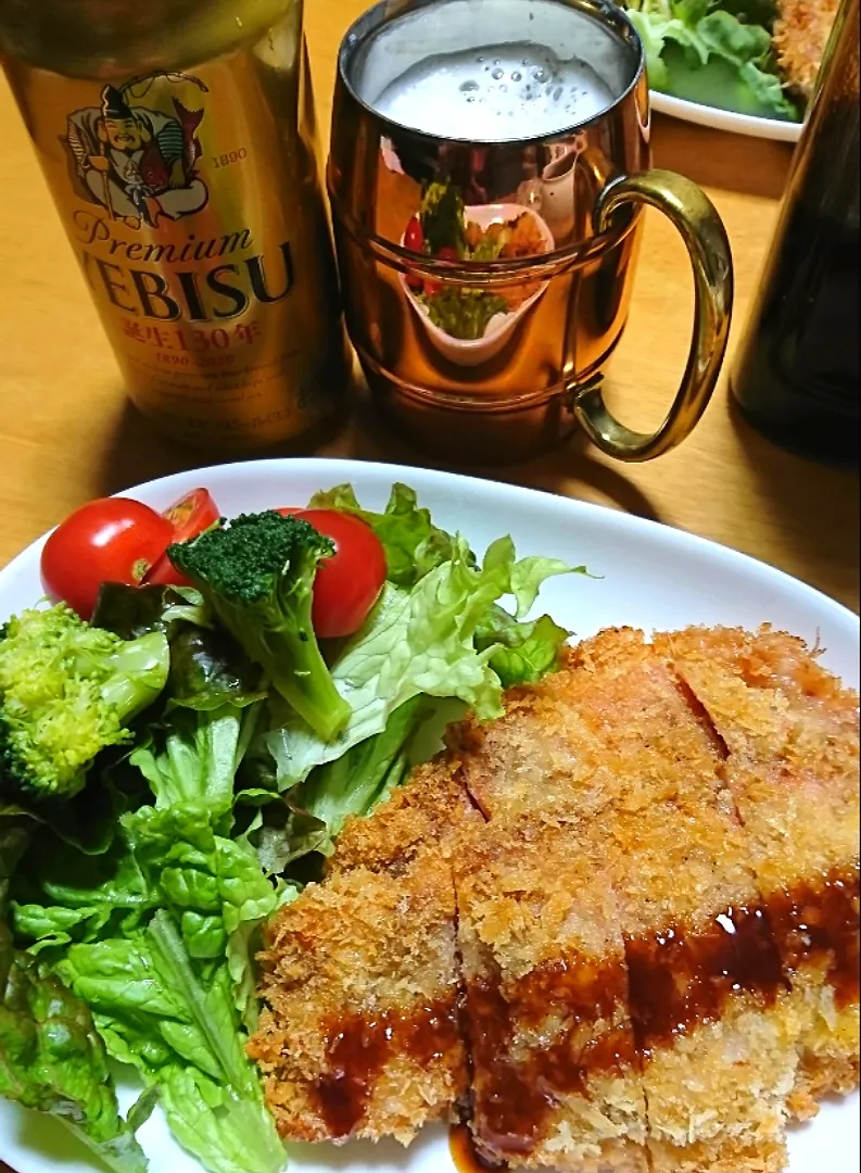 はさみ揚げ&ビール🍻|しまだ ちえこさん