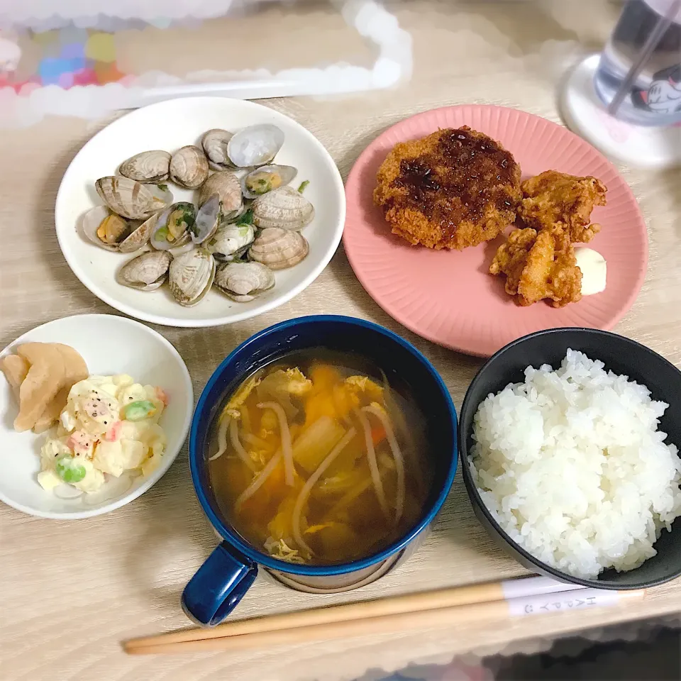 おかず色々定食|おいもさん