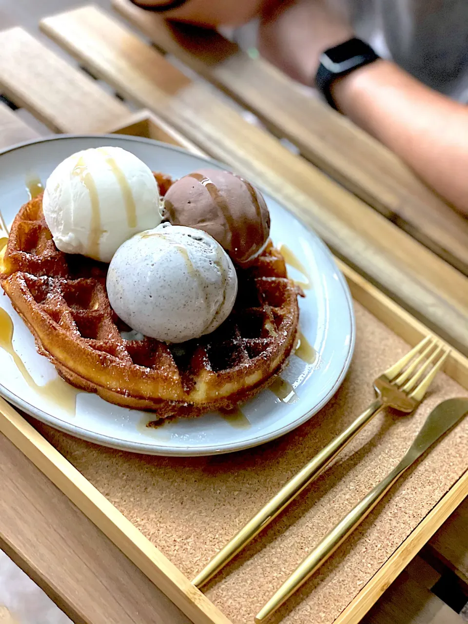 waffles and ice cream|hweeyhさん