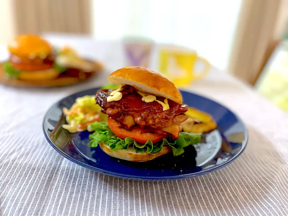 照り焼きチキンバーガー🍔|ゆかりさん