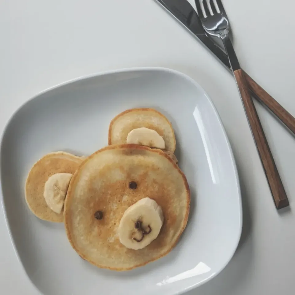 Homemade Teddy Bear Pancakes|ecywrさん