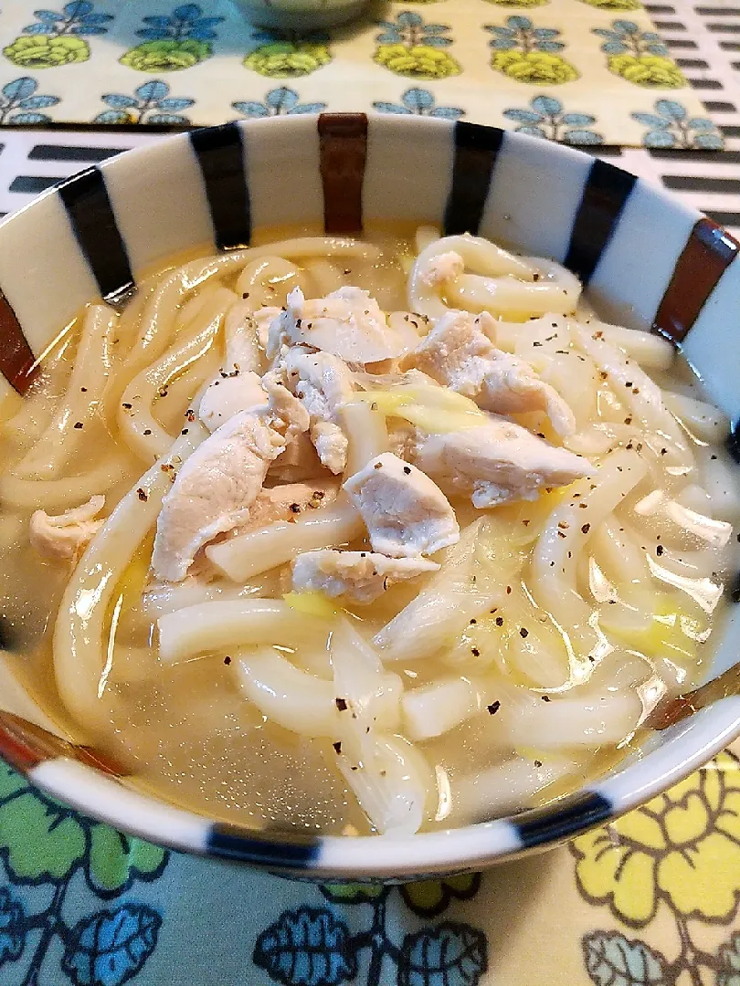 Snapdishの料理写真:中華風鶏塩うどん|sumireさん