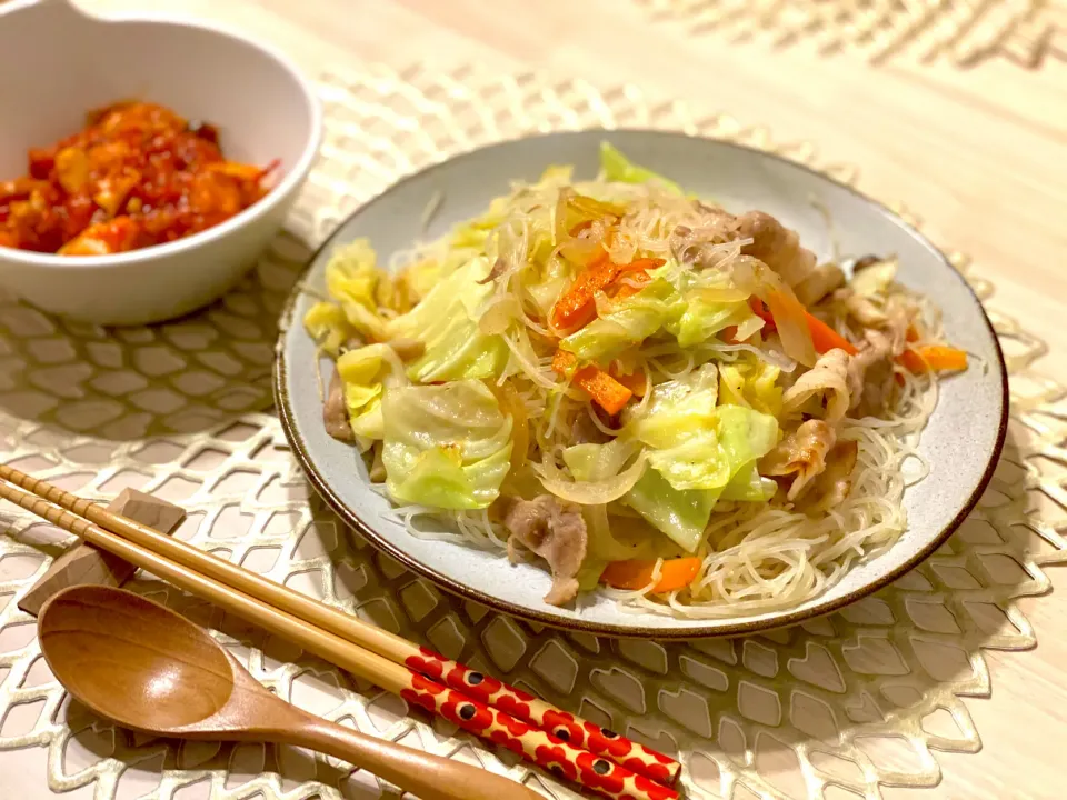 野菜たっぷりビーフン|ひろさんとゆりさんさん