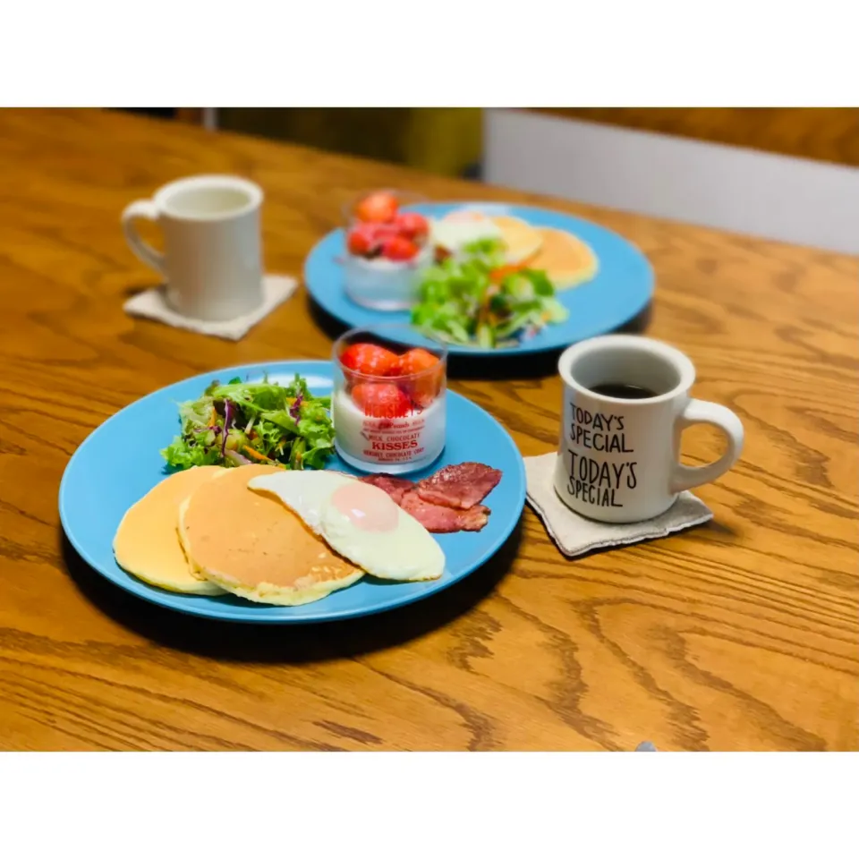 Snapdishの料理写真:パンケーキプレート🥞|ÿϋkⅱiさん