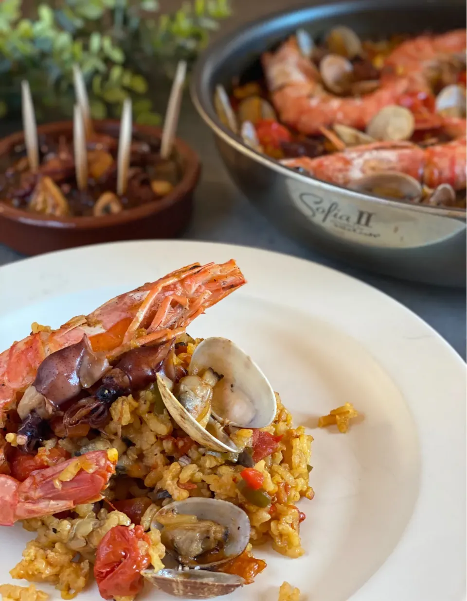 Paella de camarones🥘|roko*さん