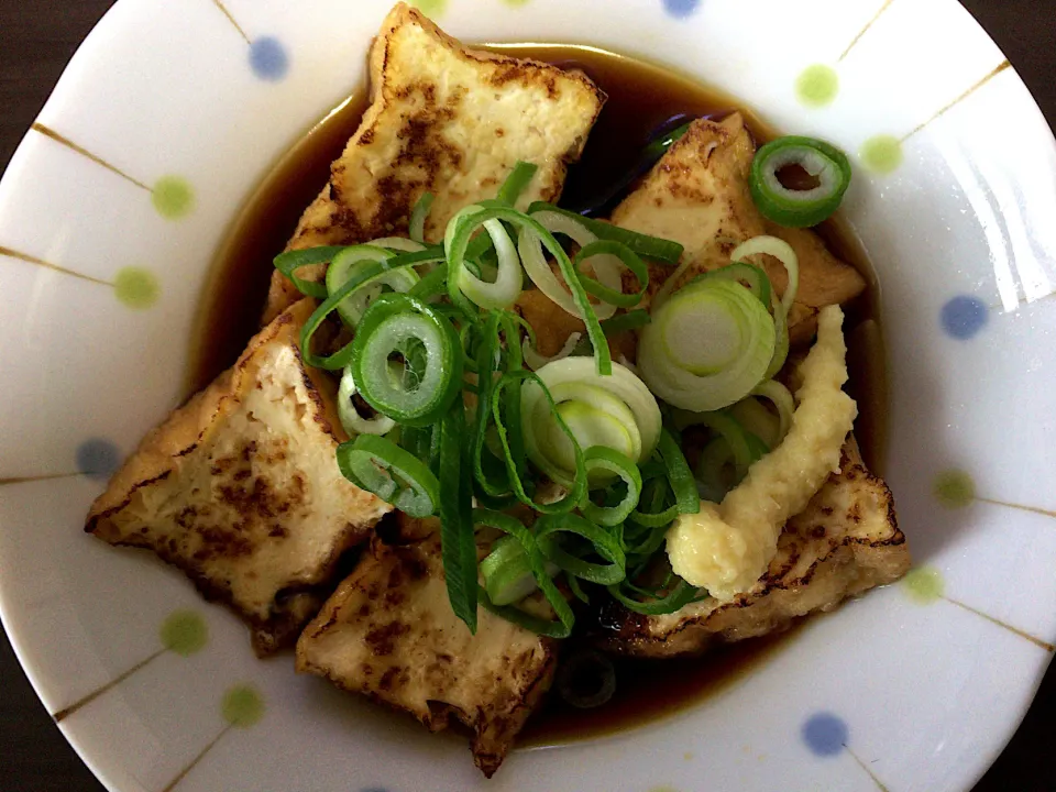 焼き厚揚げおろしがけ|ばーさんさん