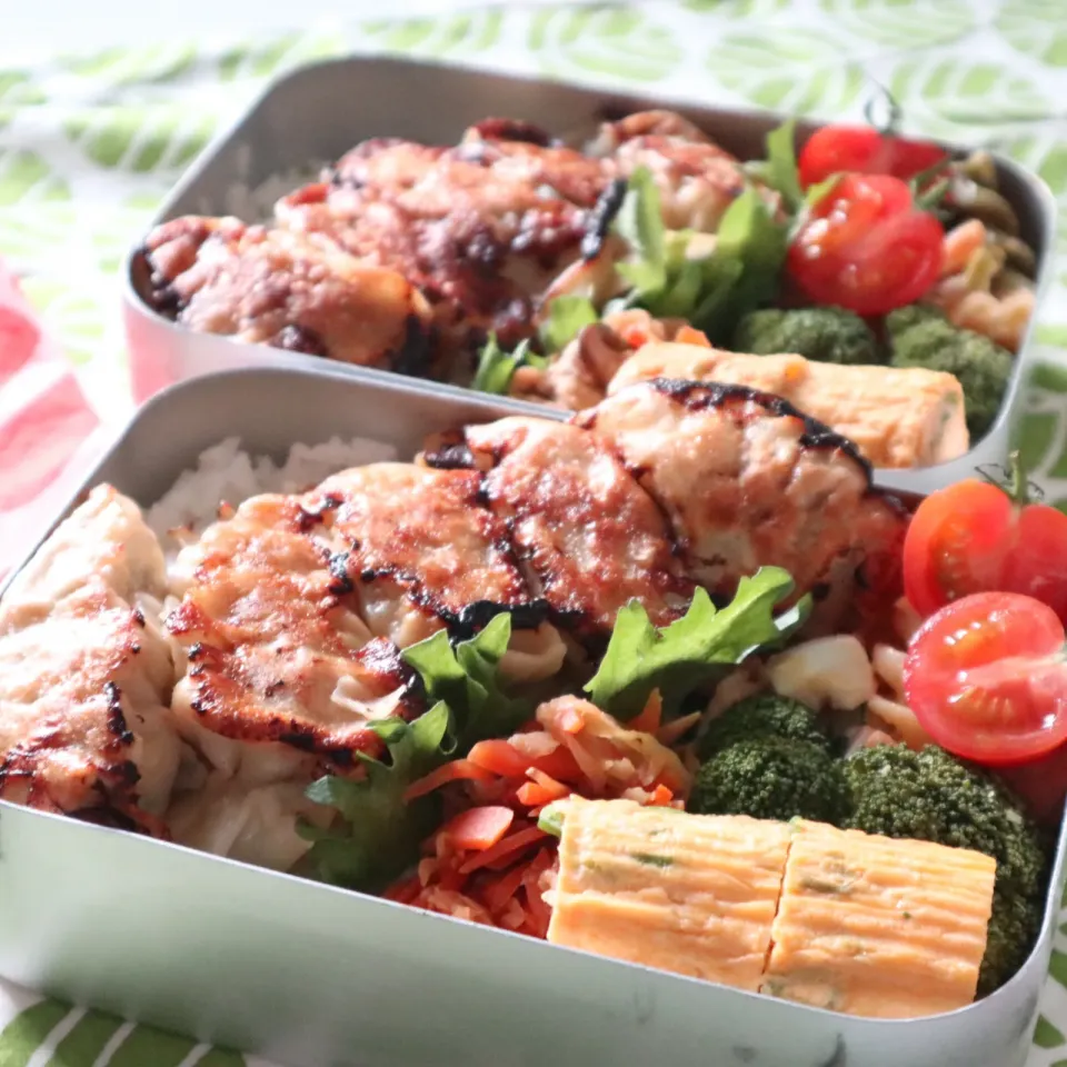 中学生男子年子弁当🍱餃子弁当🥟🥟🥟|なかじー。さん