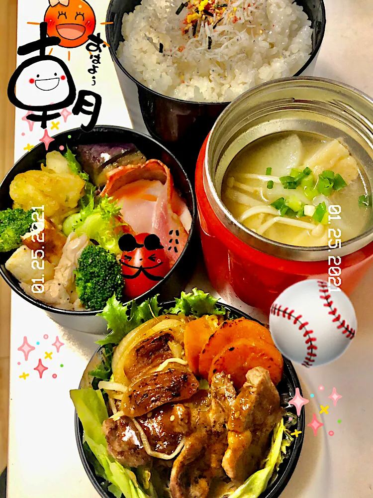 fight٩( ᐛ )و‼️⚾️✨球児ぉ弁当🤗焼肉Power⭐️|n@oさん