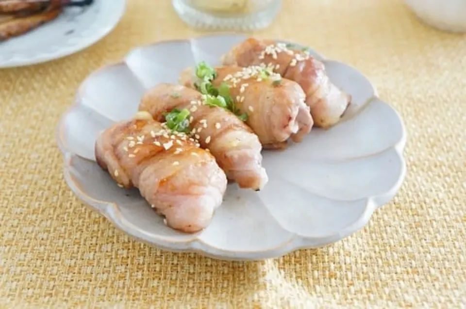 さけるチーズ&餅でもっちーず豚肉巻き|ちいさなしあわせキッチンさん